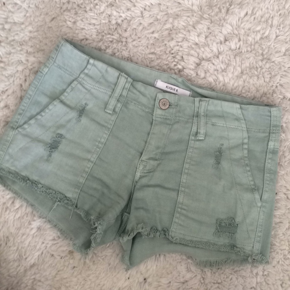 Klique B seafoam shorts